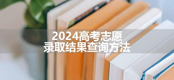 2024高考志愿录取结果查询方法