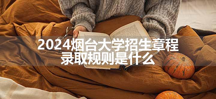 2024烟台大学招生章程 录取规则是什么