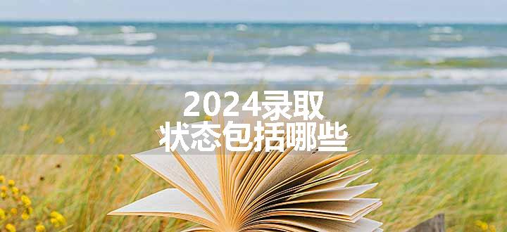 2024录取状态包括哪些