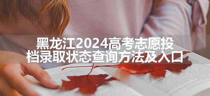 黑龙江2024高考志愿投档录取状态查询方法及入口