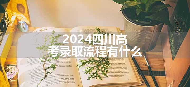 2024四川高考录取流程有什么