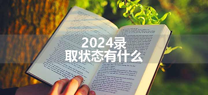 2024录取状态有什么