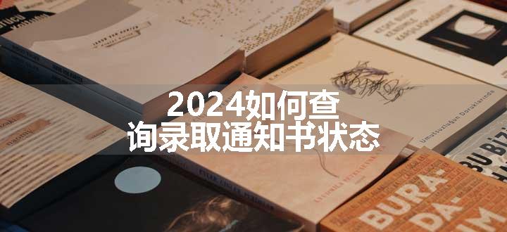 2024如何查询录取通知书状态