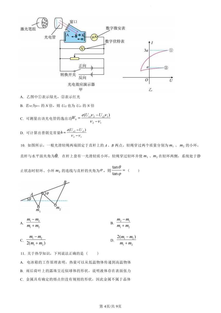 重庆市巴蜀中学校高2025届高二下学期7月期末物理试卷（图片版，含解析）