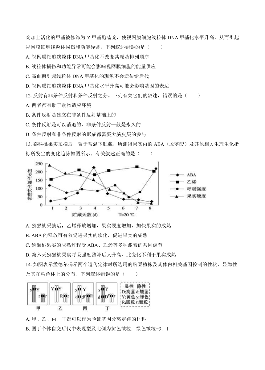 广东省三校2024-2025学年高三上学期8月开学摸底考试生物学试题（含答案）