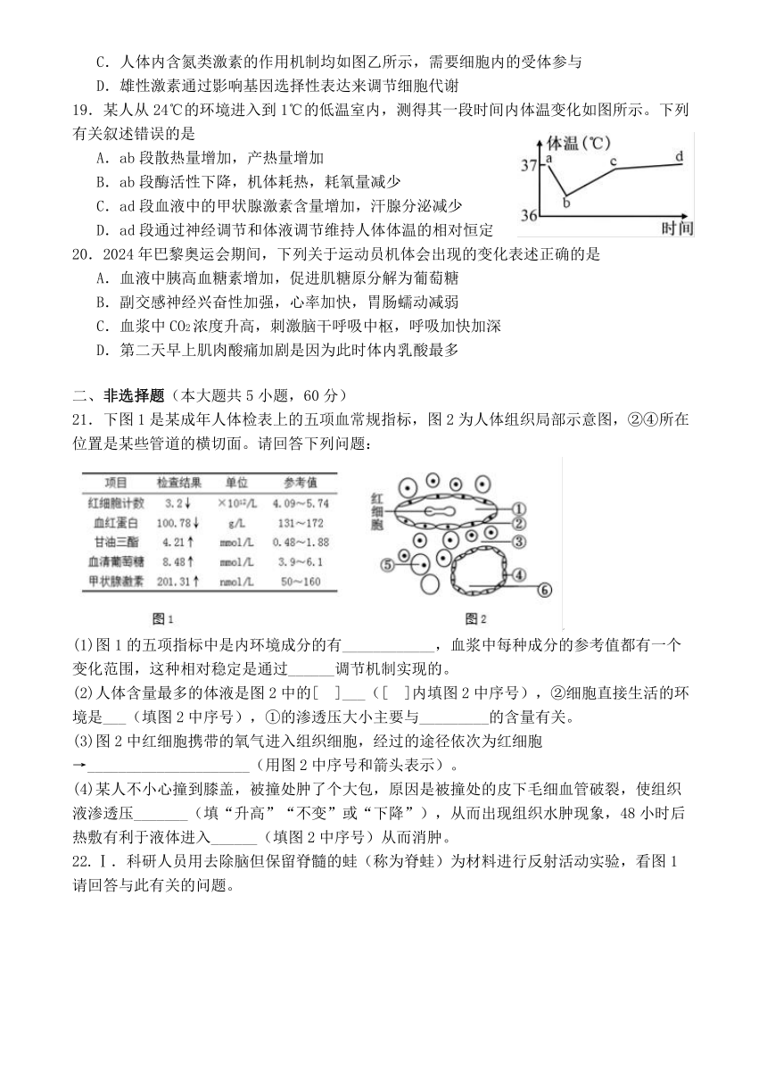 福建省龙岩市连城县福建省连城县第一中学2024-2025学年高二上学期开学生物试题（含答案）