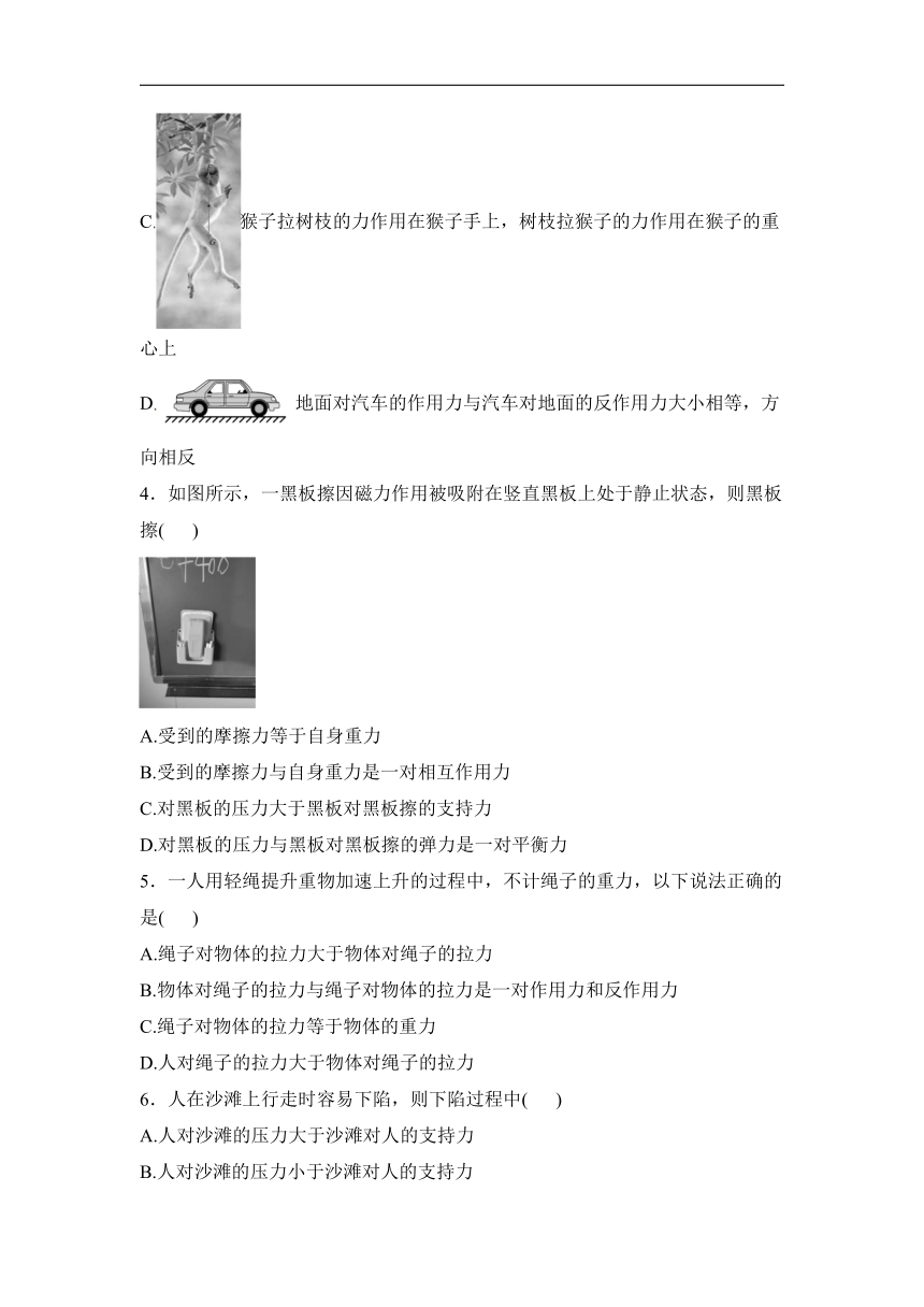 5.4 牛顿第三运动定律 同步课时训练（含解析）