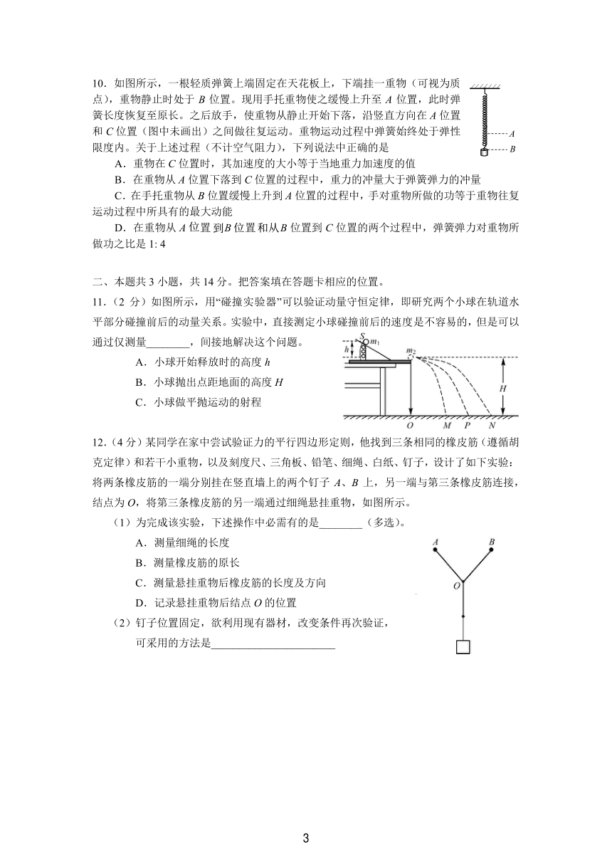 北京市首都师范大学附属中学2024-2025学年高三上学期开学考物理试卷（PDF版无答案）