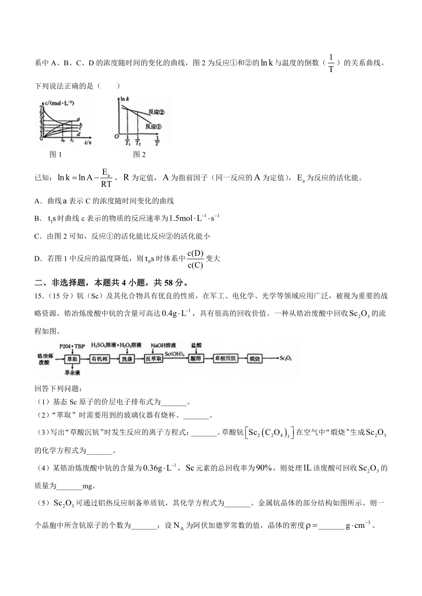 广西部分示范性高中2024-2025学年高三上学期开学摸底考试 化学（含解析）