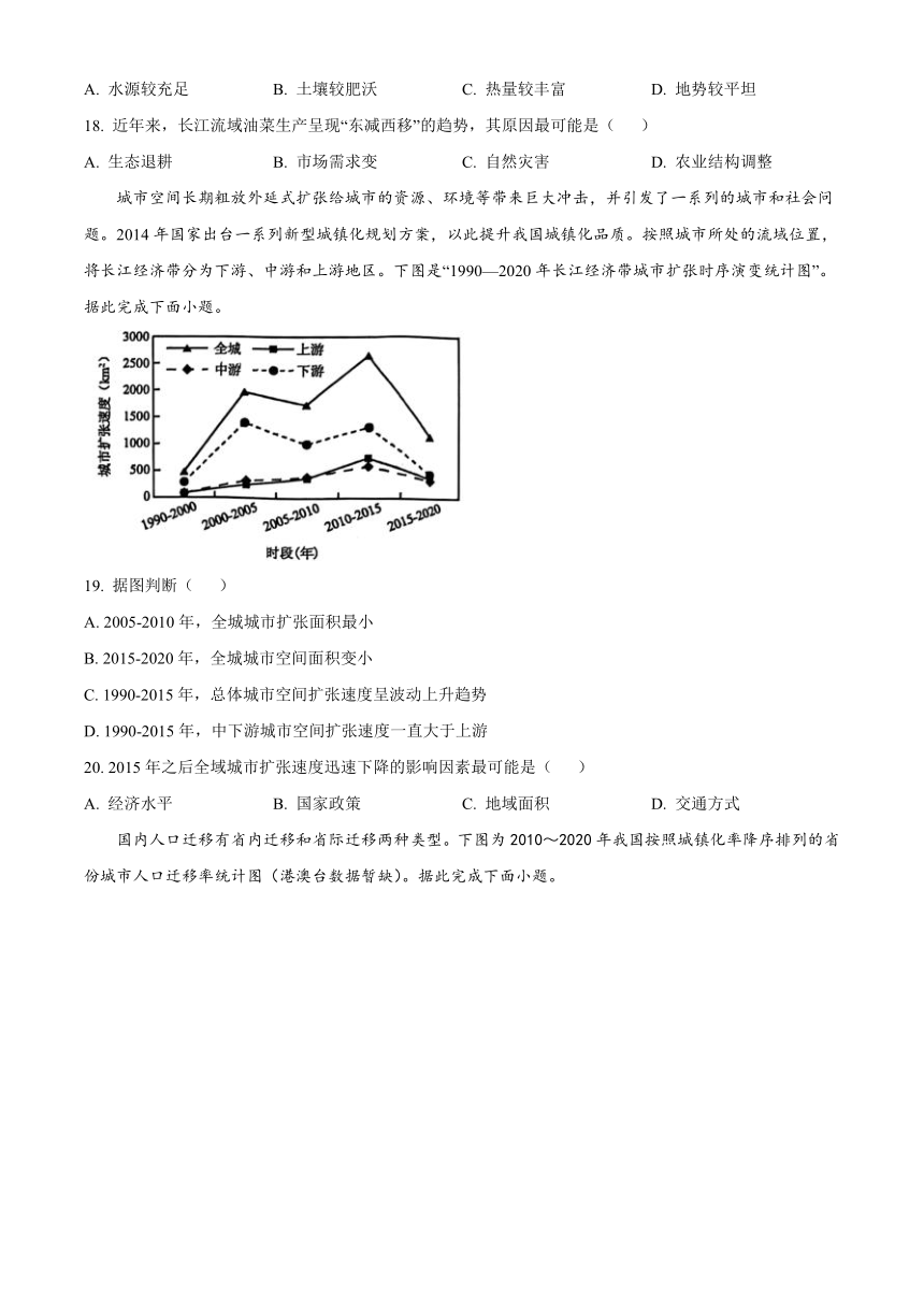 江苏省南通市海安市2024-2025学年高三上学期开学考试 地理 （含答案）