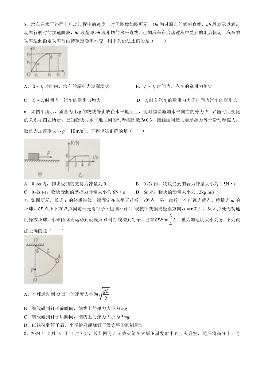 黑龙江省龙东十校2024-2025学年高二上学期开学联考试题 物理（含答案）