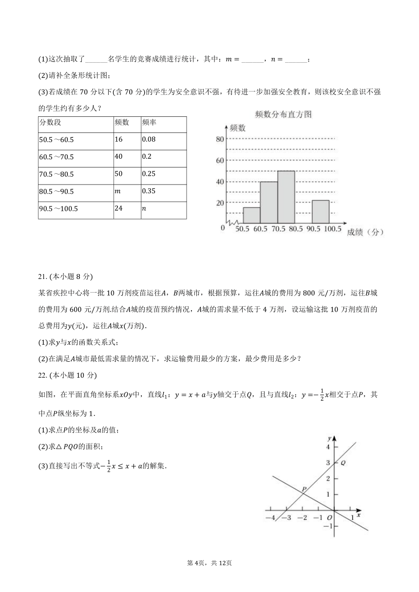 2024-2025学年湖南省益阳市资阳区多校联考九年级（上）开学数学试卷（含答案）