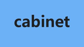 cabinet是什么意思_cabinet怎么读_cabinet的用法_翻译_短语搭配_权威例句