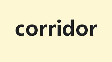 corridor是什么意思_corridor怎么读_corridor的用法_翻译_短语搭配_权威例句