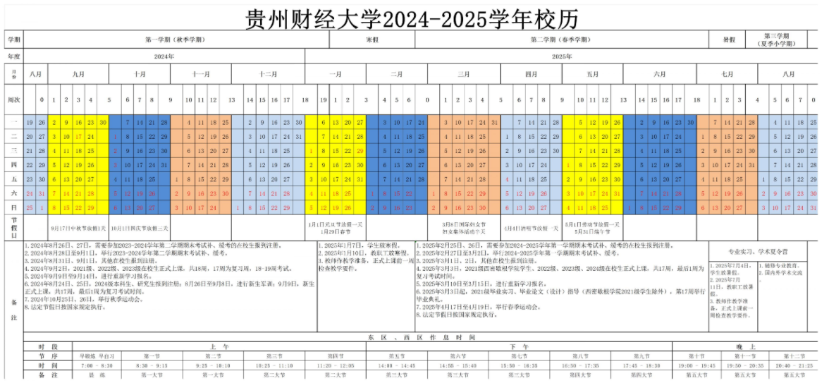 2025年贵州财经大学寒假放假开始及结束时间 几号开学