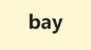 bay是什么意思_bay怎么读_bay的用法_翻译_短语搭配_权威例句