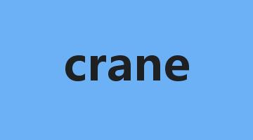 crane是什么意思_crane怎么读_crane的用法_翻译_短语搭配_权威例句