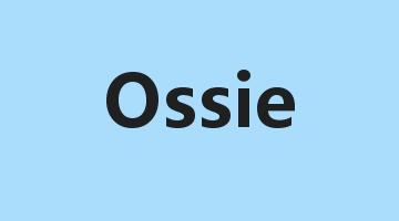 Ossie是什么意思_Ossie怎么读_Ossie的用法_翻译_短语搭配_权威例句