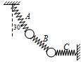 如图所示，用完全相同的轻弹簧A、B、C将两个相同的小球连接并悬挂，小球处于静止状态，弹簧A与竖直方向的夹...