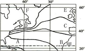 下图为“某海域2月份的海水等温线分布图”，读图回答下列问题。21．据图可以判断出，各点海水温度高低的排序...