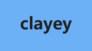 clayey是什么意思_clayey怎么读_clayey的用法_翻译_短语搭配_权威例句