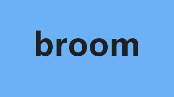 broom是什么意思_broom怎么读_broom的用法_翻译_短语搭配_权威例句