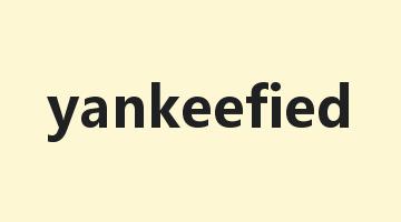 yankeefied是什么意思_yankeefied怎么读_yankeefied的用法_翻译_短语搭配_权威例句