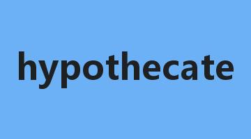 hypothecate