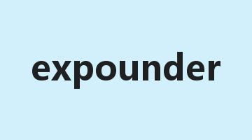 expounder