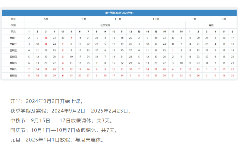 2025年北京交通大学寒假放假开始及结束时间 几号开学