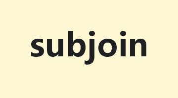 subjoin