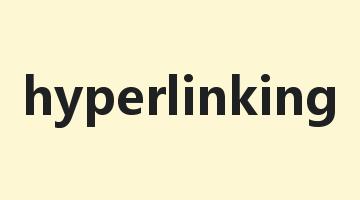 hyperlinking