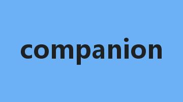 companion是什么意思_companion怎么读_companion的用法_翻译_短语搭配_权威例句