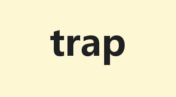 trap是什么意思_trap怎么读_trap的用法_翻译_短语搭配_权威例句