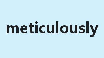 meticulously是什么意思_meticulously怎么读_meticulously的用法_翻译_短语搭配_权威例句