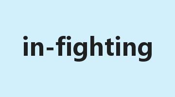 in-fighting是什么意思_in-fighting怎么读_in-fighting的用法_翻译_短语搭配_权威例句