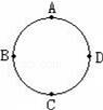 两个人以相同的速率同时从圆形轨道的A点出发，分别沿ABC和ADC行走，如图所示，当他们相遇时不相同的物理...