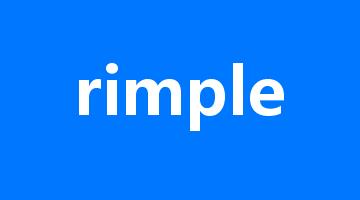 rimple