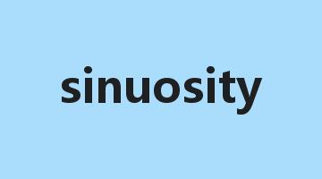 sinuosity