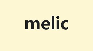 melic是什么意思_melic怎么读_melic的用法_翻译_短语搭配_权威例句