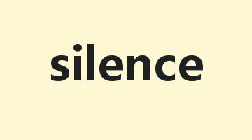 silence是什么意思_silence怎么读_silence的用法_翻译_短语搭配_权威例句