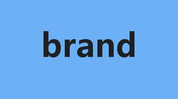 brand是什么意思_brand怎么读_brand的用法_翻译_短语搭配_权威例句