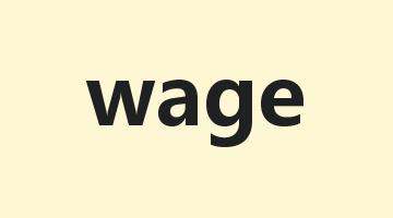 wage