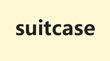 suitcase是什么意思_suitcase怎么读_suitcase的用法_翻译_短语搭配_权威例句