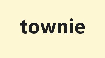 townie是什么意思_townie怎么读_townie的用法_翻译_短语搭配_权威例句