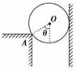 如图所示，一个重为100N的小球被夹在竖直的墙壁和A点之间，已知球心O与A点的连线与竖直方向成θ角，且θ...