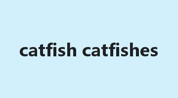 catfish catfishes是什么意思_catfish catfishes怎么读_catfish catfishes的用法_翻译_短语搭配_权威例句