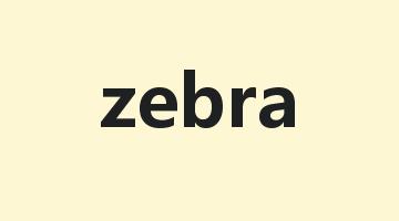 zebra