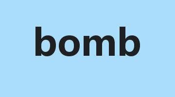 bomb是什么意思_bomb怎么读_bomb的用法_翻译_短语搭配_权威例句