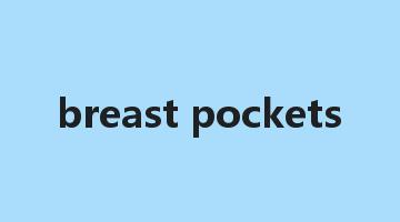 breast pockets是什么意思_breast pockets怎么读_breast pockets的用法_翻译_短语搭配_权威例句